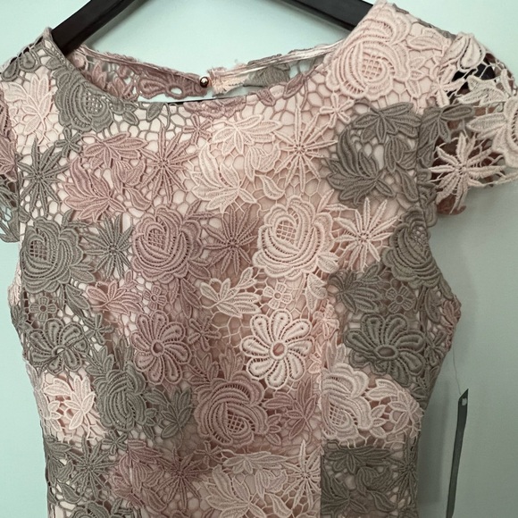 TAHARI ASL CAP SLEEVE LACE SHEATH DRESS SIZE 2 - Picture 4 of 10